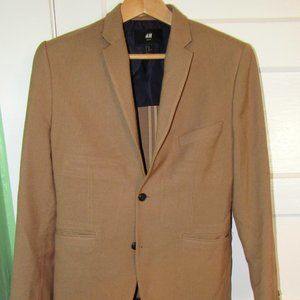 H&M Slim Fit Blazer / Sport Coat | 40R | Tan